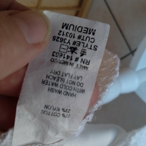 You are not alone white lace dress sz M - Picture 11 of 12